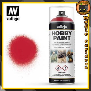 Bloody Red Spray paint 400ml. Vallejo Aerosol สีอะคริลิคสูตรน้ำ