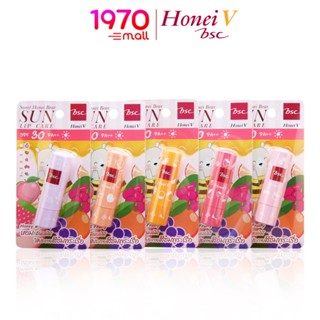 HONEI V BSC S-B SUN LIPCARE SPF30 PA++ 4.5g. ลิปแคร์ กันแดด Honey&amp;Fruity หอมกลิ่นผลไม้