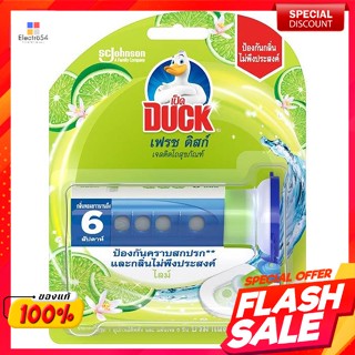 เป็ด เฟรช ดิสก์ เจลติดโถสุขภัณฑ์ กลิ่นไลม์ 38 ก.Duck Fresh Disk, gel for toilet bowl, Lime scent, 38 g.