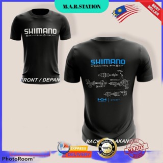 เสื้อยืดไมโครไฟเบอร์ เสื้อตกปลา Shimano (ออกแบบพิเศษ)