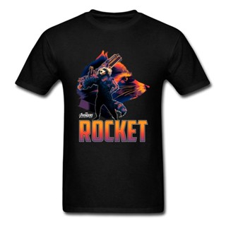 Cool 3D T-shirts Rocket Raccoon Profile Tshirt Men Black T Shirt High Quality Summer Cotton Clothes Art Design Tops Tees