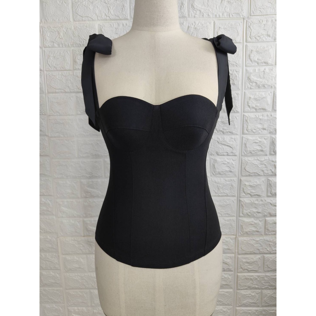 Narichii สายเดี่ยว(บรา)เก็บทรง ของแท้ รุ่นเอวสับ ผูกไหล่