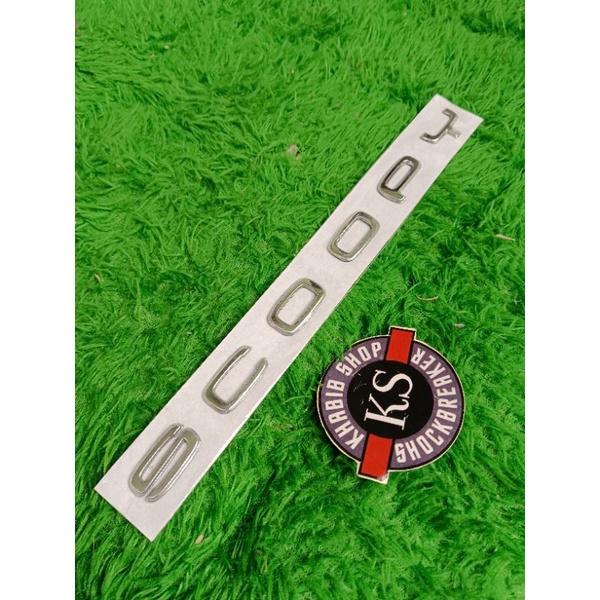 (โครเม่เงิน) Honda scoopy Donut logo สัญลักษณ์ 2021-2022 เดิม 3D นูนเดิม