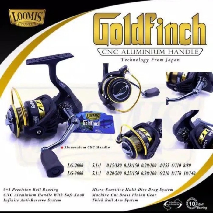 รอก Loomis Goldfinch LG 3000 Gold Finch Japan Tech One Way