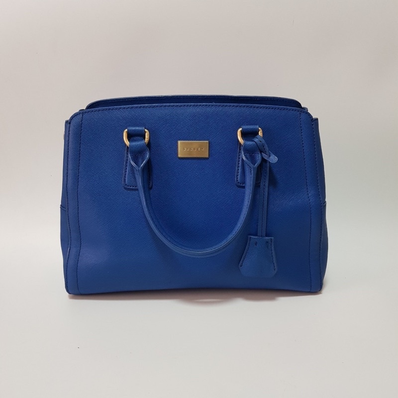 กระเป๋าถือ Sisley สีน้ำเงิน สินค้ามือสอง💙
