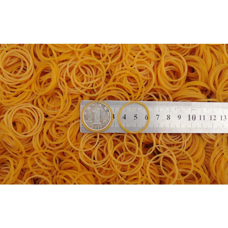 Strong Elastic สีเหลืองยางยืดหยุ่นสูงยืดแหวนสําหรับ Home Office ยืด Band เส้นผ่านศูนย์กลาง 10 มม.-60 มม.Wide1.5 มม.
