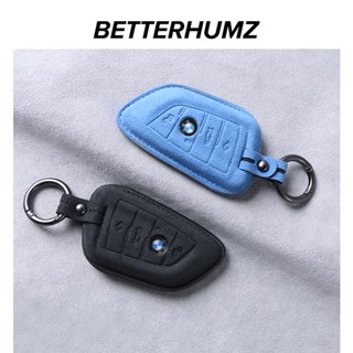 Alcantara For BMW Key Case Cover G20 G22 G23 F30 F32 3 Series 1 F20 F21 F23 X5 F15 X6 F16 G30 G38 F07 Keycase Fob Access