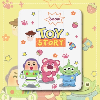 [พร้อมส่ง] เคสป้องกันแท็บเล็ต ลาย Toy Story น่ารัก พร้อมช่องใส่ปากกา สําหรับ ipad 10th Generation 34 ซม. Off ipad 8 9 Mini 6 Air 5