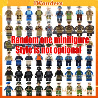 แบบสุ่มหนึ่งรูปแบบ minifigure ไม่ใช่ตัวเลือกการสร้างอนุภาคขนาดเล็กบล็อกของเล่นของเล่นสำหรับเด็กชายและเด็กหญิง