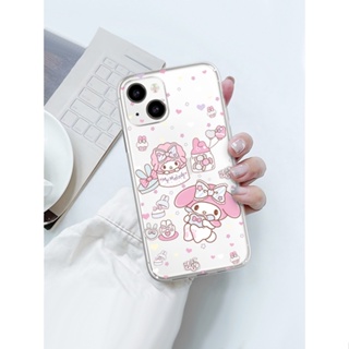 Japanese Cartoon Melody เคสไอโฟน iPhone 11 14 pro max 8 Plus case X Xr Xs Max Se 2020 cover 14 7 Plus เคส iPhone 13 12 p