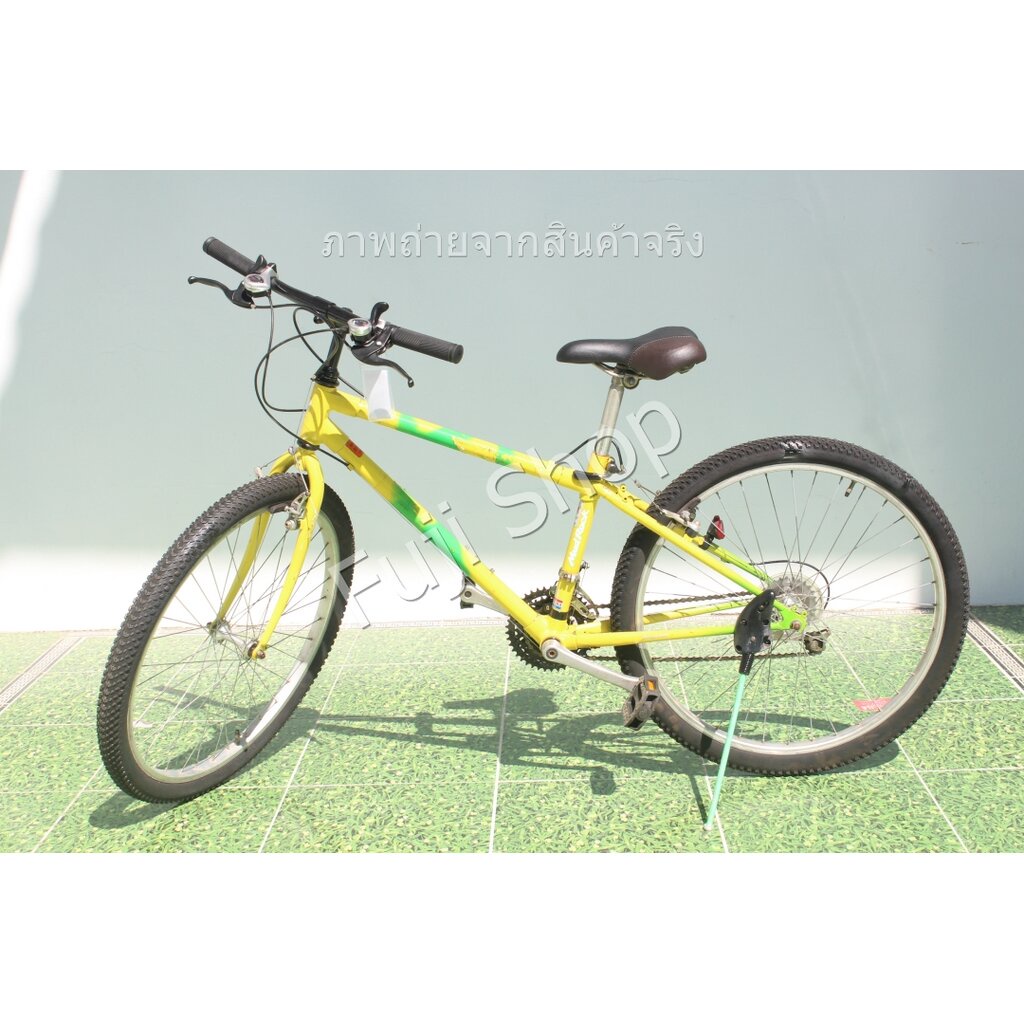 จักรยานเสือภูเขาญี่ปุ่น - ล้อ 26 นิ้ว - มีเกียร์ - Bridgestone Mudrock - สีเหลือง [จักรยานมือสอง]