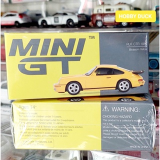 MN Diecast Mini GT Scale 1/64 No.419 Porsche RUF CTR 1987 Blossom Yellow โมเดลรถปอร์เช่ขนาดเล็ก ใหม่กล่องสวยในซีล