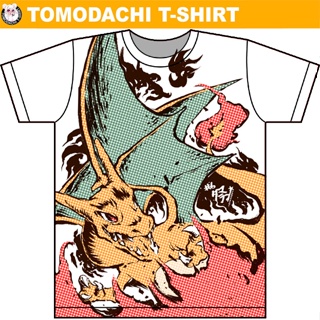 Pokemon T-shirT ลาย ลิซาด้อน "Charizard" by Tomodachi T-shirT