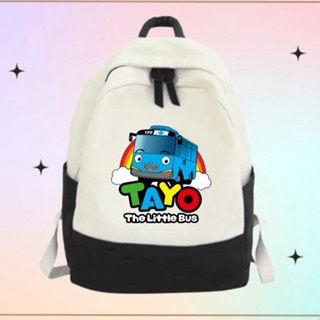กระเป๋าเป้สะพายหลัง กระเป๋านักเรียน สําหรับเด็กประถม UNISEX TAYO MOTIF (ฟรีชื่อ)