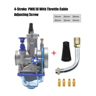 MOTOPARTS SHOP 4-Stroke 50-300cc PWK Carburetor with Throttle Cable Adjusting Screw Saving Fuel Engines