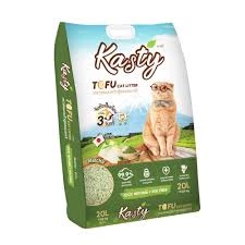 Kasty 20ลิตร แคสตี้ทรายแมวเต้าหู้ ผลิตจากธรรมชาติ ทิ้งชักโครกได้