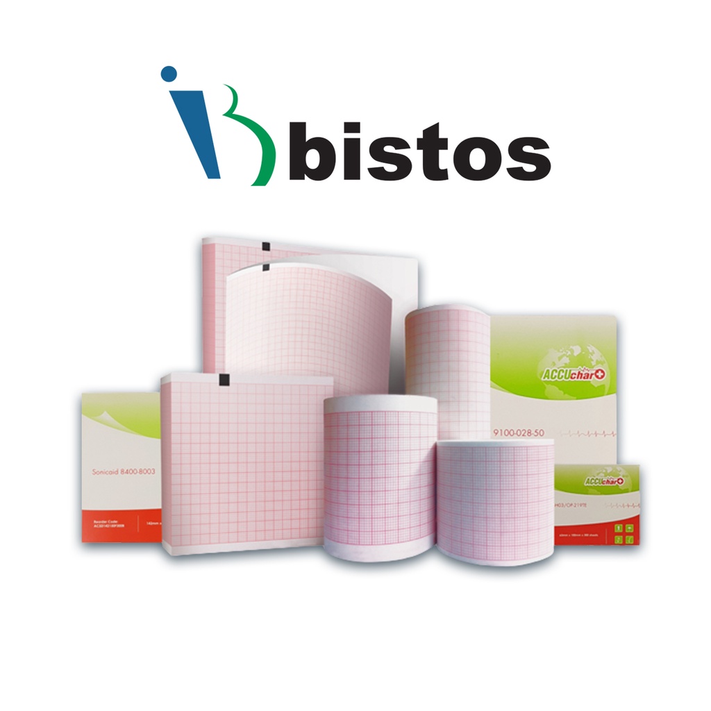 ACCU-CHART NST ROLL สำหรับปริ้นเตอร์ยี่ห้อ BISTOS KOREA (EKG-BT-350)