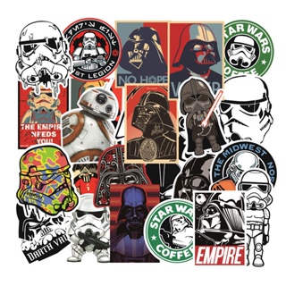 พร้อมส่ง STAR WAR ลายการ์ตูนอะนิเมะ 25แผ่น sticker กันน้ำ สติ๊กเกอร์ ใช้ซ้ำได้ กระโปรงหลังรถ โทรศัพท์มือถือ STARWAR