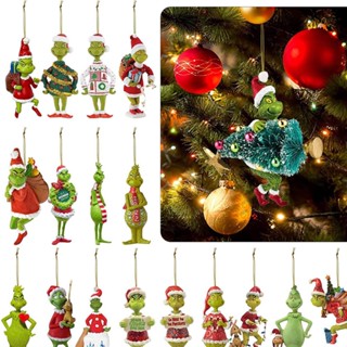 จี้ฟิกเกอร์ Merry Christmas Grinch สําหรับแขวนตกแต่งต้นคริสต์มาส