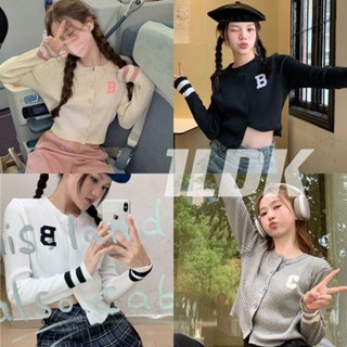 1LDK🌈พร้อมส่ง 🌈 เสื้อคลุม เสื้อกันหนาว เสื้อแขนยาว ผ้าไหมพรม จั๊มแขน คอกลม(12343)