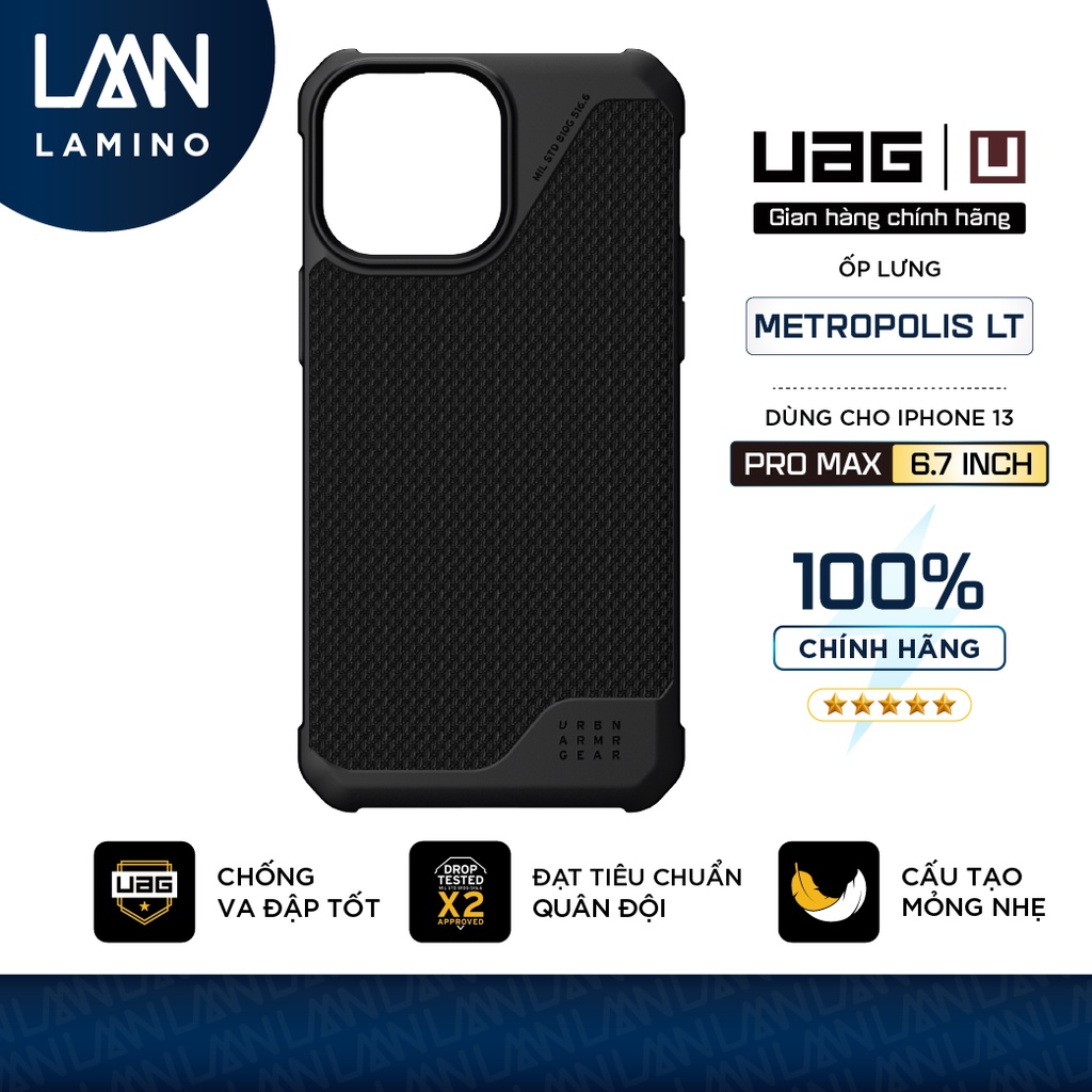 เคส Uag Metropolis LT สําหรับ iPhone 13 Pro Max [ 6.7 นิ ้ ว ]