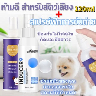 🐕ส่งจากไทย🐱สเปรย์ฝึกการขับถ่าย ให้ฉี่ ห้ามฉี่ สำหรับสัตว์เลี้ยง สเปรย์ป้องกันสุนัขกัดและไล่ สเปรย์ฉีดบริเวณปัสสาวะแมว