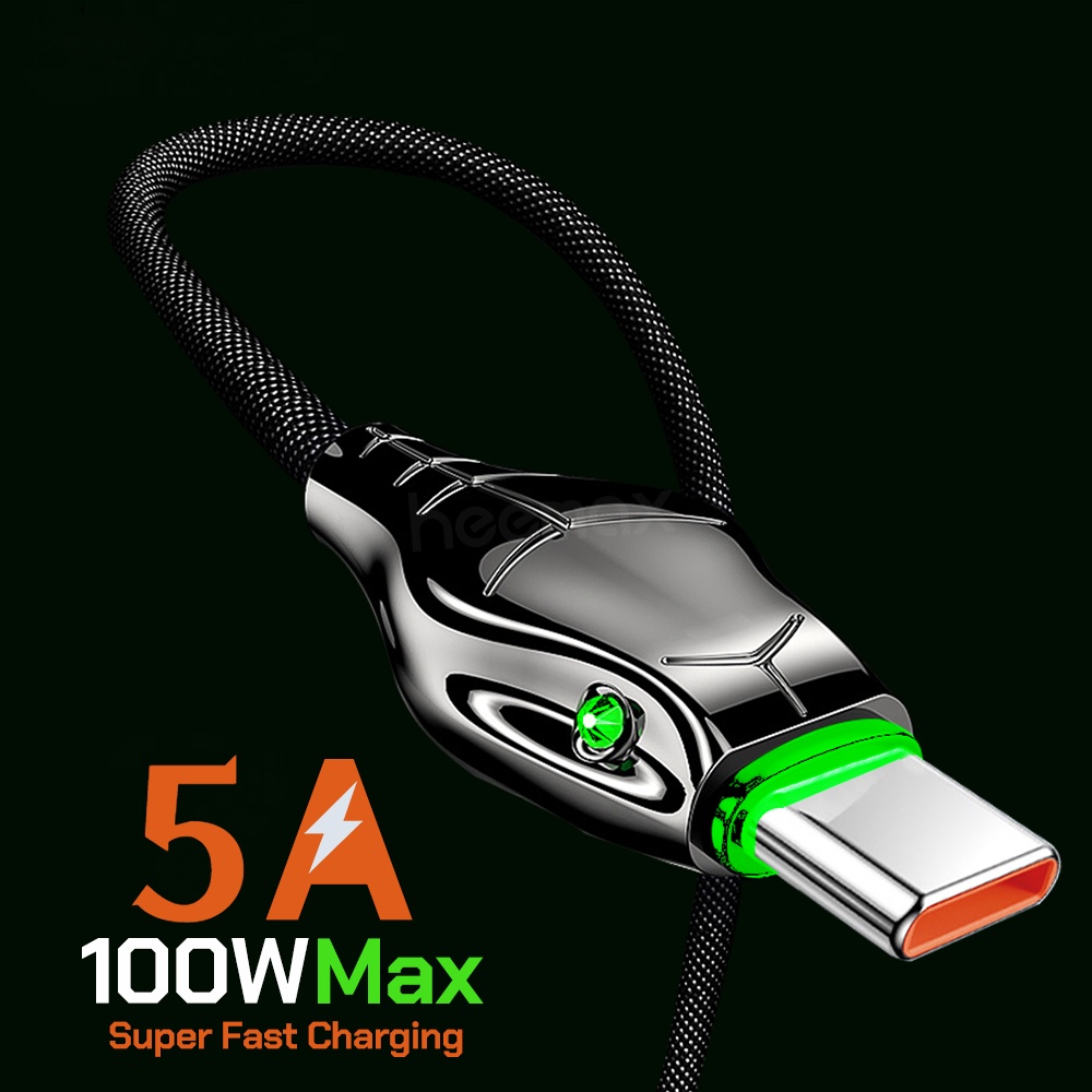Cables, Chargers & Converters 39 บาท สายชาร์จ USB C 5A Type C แบบชาร์จเร็ว สําหรับ iPhone xiaomi Mobile & Gadgets