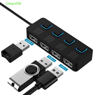 Uequilib ฮับ USB 2.0 4 พอร์ต พร้อมสวิตช์ สําหรับคอมพิวเตอร์ PC ใหม่