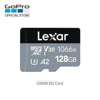 Lexar การ์ดไมโคร 128GB (สําหรับ Hero 12 11 10 9 สีดํา) 1066x SDXC V30 UHS-I A2 U3 MicroSDXC 160 120 Megabit S Class 10 4K