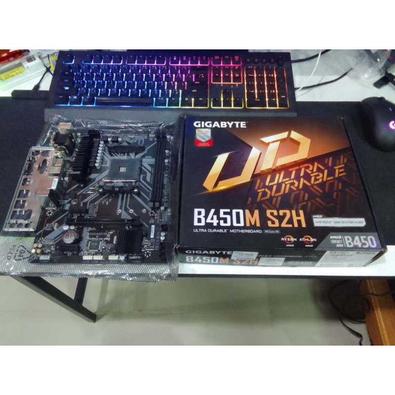 เมนบอร์ด AM4 GIGABYTE B450M S2H REV 1.0