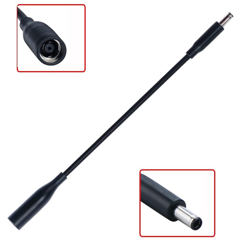 7.4x5.0 มม.หญิงถึง 4.5x3.0 มม.ชาย Dongle Dc Power Converter สําหรับ Dell D5G6M, 0D5G6M, 57J49, 331-9