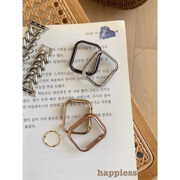 เงา เคส สำหรับ watch 10/9/8/7/6/5/4/3/2/1/SEเคส Watch สายนาฬิกา PC เงา case smart watch case watch เคสสำหรับแอปเปิ้ลวอช