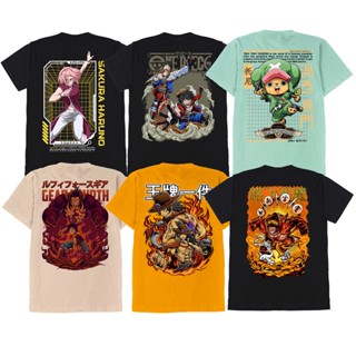 เสื้อยืด ลายการ์ตูนอนิเมะ One Piece Tony Tony Chopper Sakura Haruno สีแดง