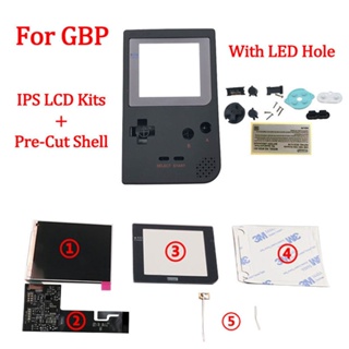 Pre-cut Shell with Full screen IPS LCD Kits for GBP backlight IPS LCD screen replacement for Nintendo Gameboy Pocket IPS
