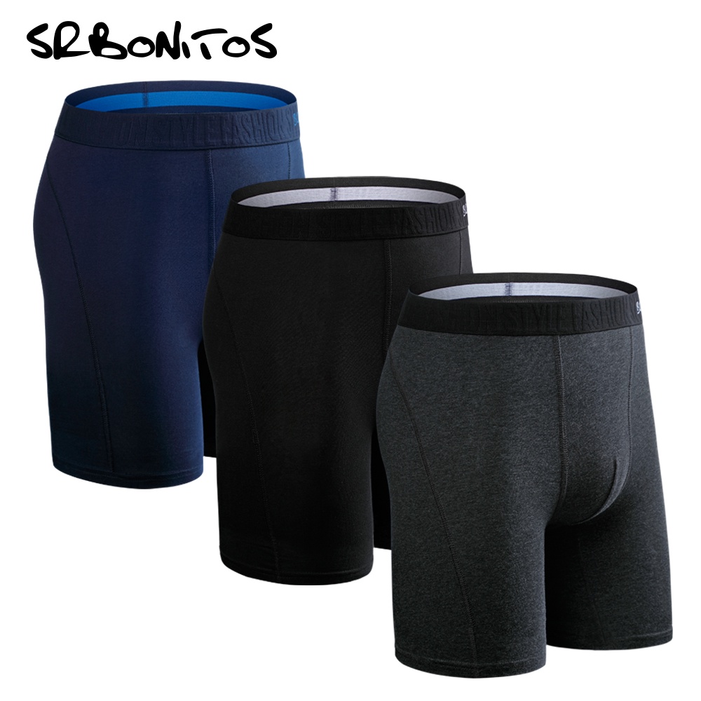 3pcs Set Long Leg Boxer Shorts Underwear For Men Cotton Underpants Men's Panties Brand Underware Boxershorts Sexy ho #1