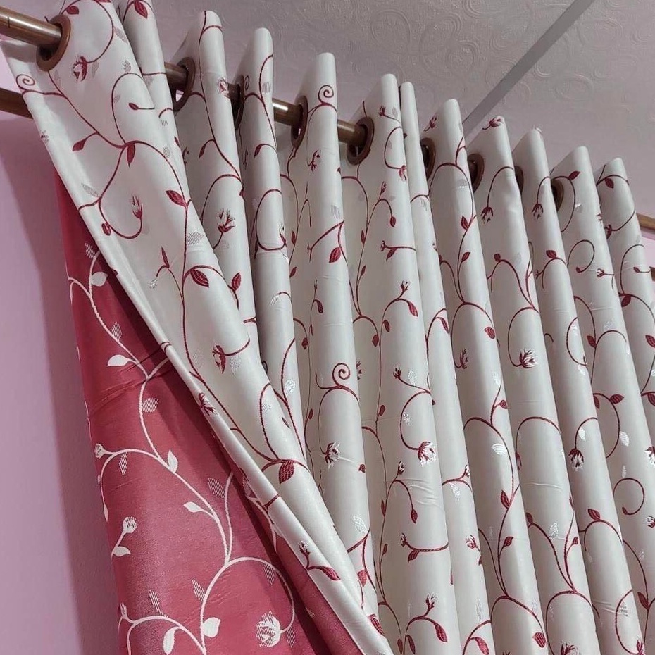 แนะนำ ผ้าม่าน ผ้าม่านลายดอกมะลิมีหลายสี ราคาพิเศษ มีเก็บเงินปลายทาง