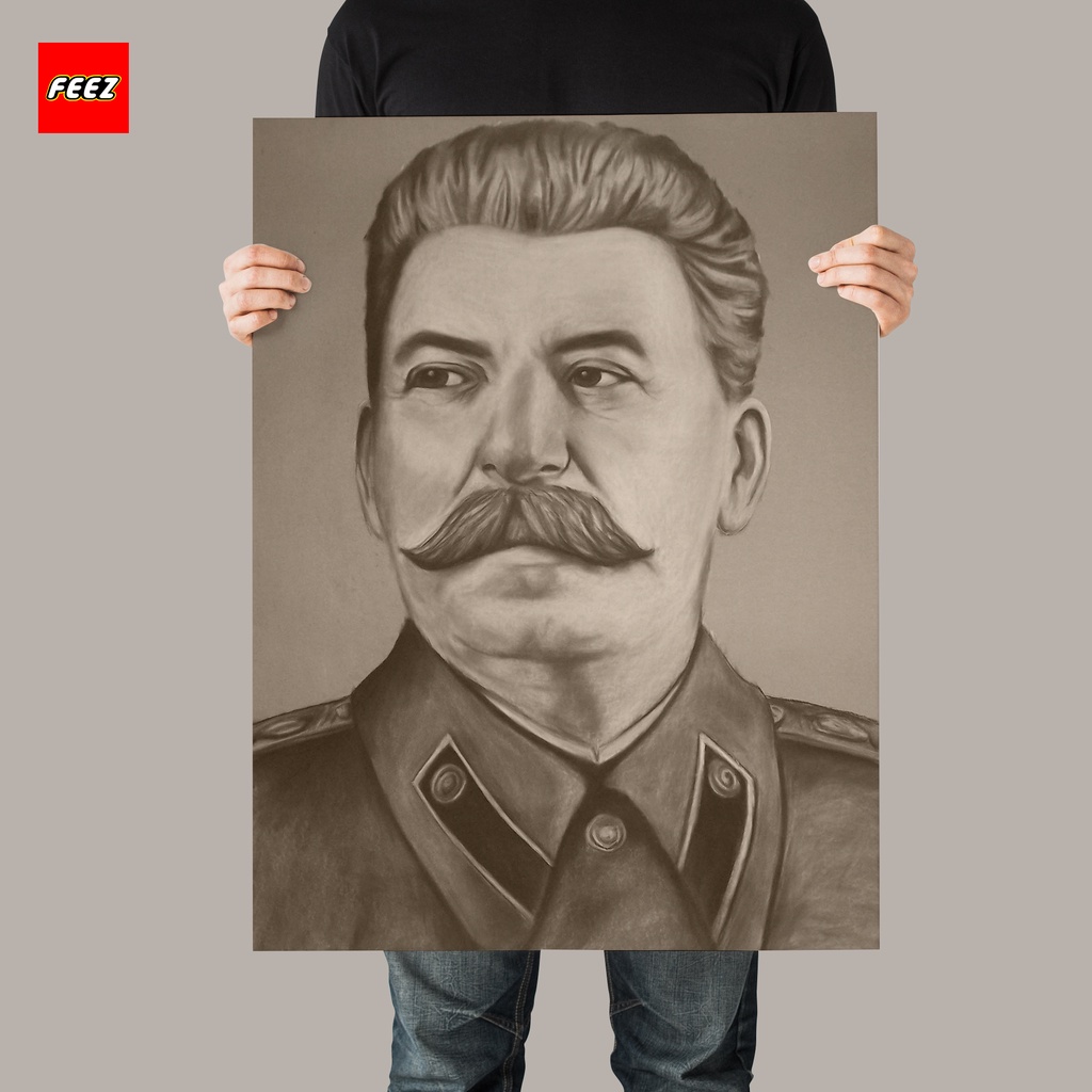 Joseph stalin Retro Vintage โปสเตอร์ภาพวาด Wall Art สําหรับ home bar room office gym ตกแต่ง café