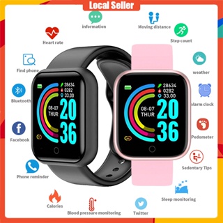 【สินค้าพร้อมส่ง】D20 สมาร์ทวอทช์ Smart Watch Y68 นาฬิกาสมาร์ท นาฬิกาอัจฉริยะ สัมผัสได้เต็มจอ IP67 กันน้ำ วัดชีพจร นับก้าว