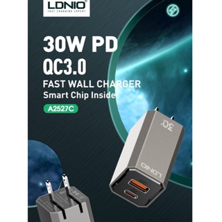 [ส่งด่วน24ชม.] หัวชาร์จ LDNIO 30W 2 ช่อง USB-C PD 30W LDNIO A2527C