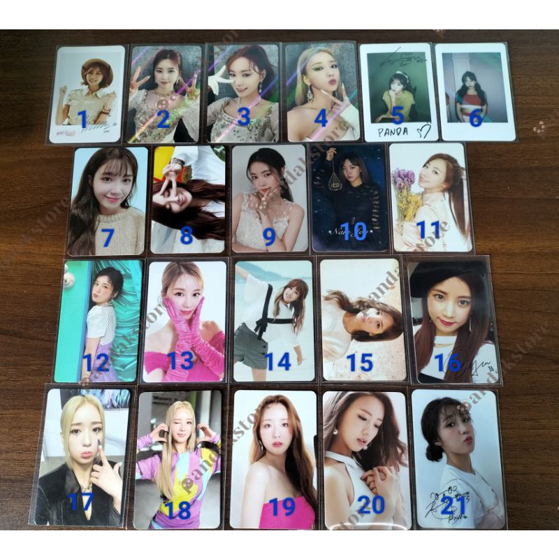 การ์ดรูปถ่ายอย่างเป็นทางการของ Apink