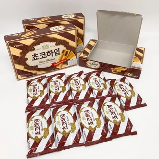 ขนมเกาหลี ช็อกโกไฮม Crown Choco Heim 142g 초코하임 ขนมเวเฟอร์สอดไส้ช็อกโกแลต ครีมเฮเซลนัท