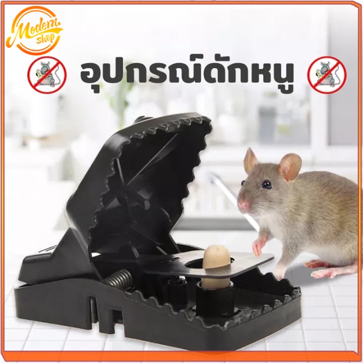 ที่ดักหนู กับดักหนู อุปกรณ์ดักหนู แบบสปริง ไม่ใช้สารเคมีและไม่ต้องสัมผัสโดนตัวหนู