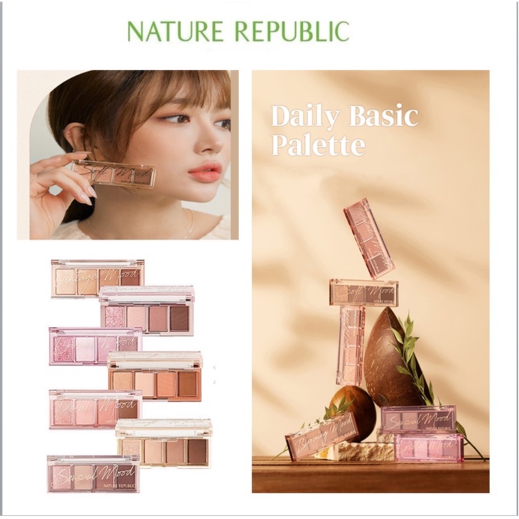 [NATURE Republic ] Daily Basic Palette 6 ประเภท