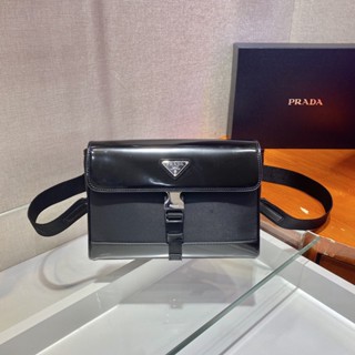 พรี ราคา5000 Prada 2VD044 Re-nylon กระเป๋าสะพาย กระเป๋าแฟชั่น กระเป๋าสะพายไหล่ แบรนด์เนน ผู้ชาย​