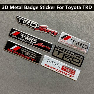 *พร้อมส่ง* สติกเกอร์โลโก้ TRD SPORTS โลหะ 3D สําหรับติดตกแต่งรถยนต์