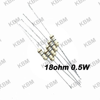 Resistor ตัวต้านทาน 18ohm 0.25W  0.5W 1W  5W 10W