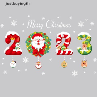 [JBTH] 2023 New Year Christmas สติ๊กเกอร์ กันน้ํา สําหรับติดตกแต่งผนังบ้าน [JB]