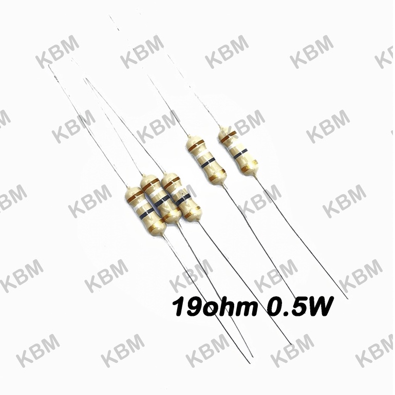 Resistor ตัวต้านทาน 19ohm 0.25W 0.5W 1W 20ohm 0.25W 20ohm 0.5W 1W 5W 10W