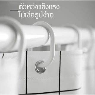 ผ้าม่านห้องน้ำ 200X200cm กันเชื้อรา ม่านพลาสติก PEVA ม่านกันน้ำ ในห้องน้ำ
