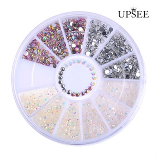 Upsee♥Diy 3D คริสตัล Glitter Rhinestones สําหรับตกแต่งเล็บ